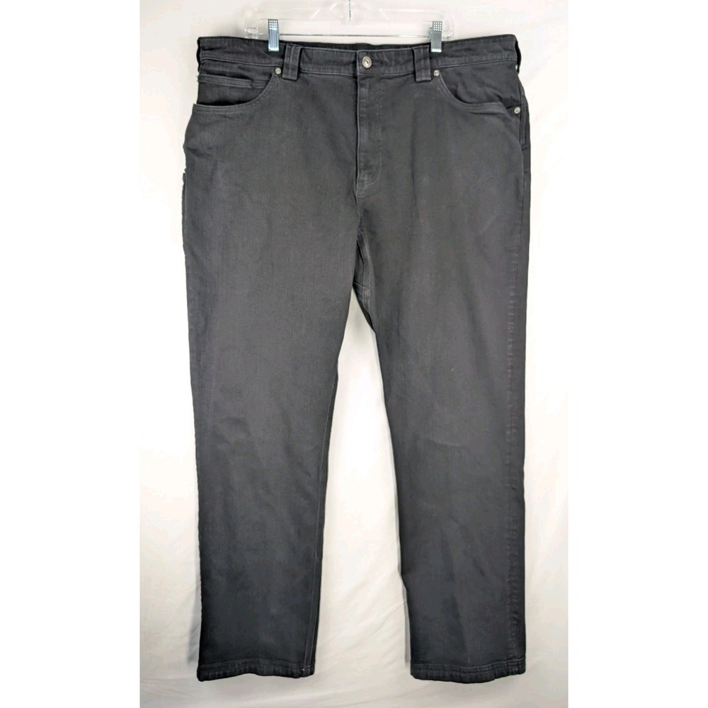 Duluth Trading Jeans Mens 42x34 Ballroom Double Flex Jeans Dark Wash Denim